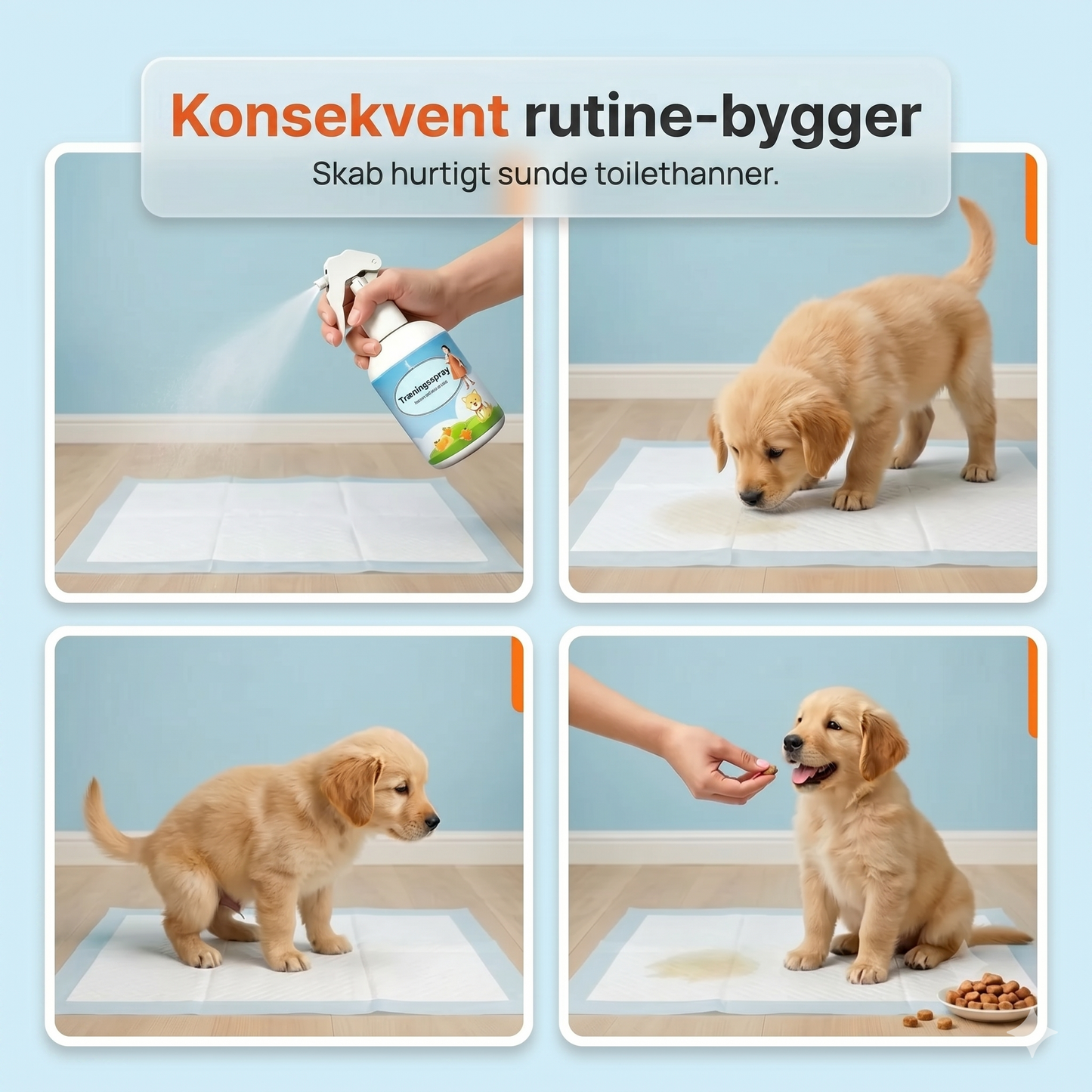 Denne spray tiltrækker din hund eller kat til det rette sted