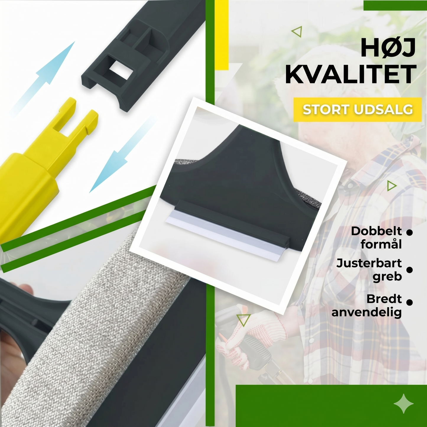 2-i-1 multifunktionel insektnet- og vinduesbørste