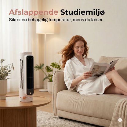 Bærbar USB-tårnventilator med 3 hastigheder