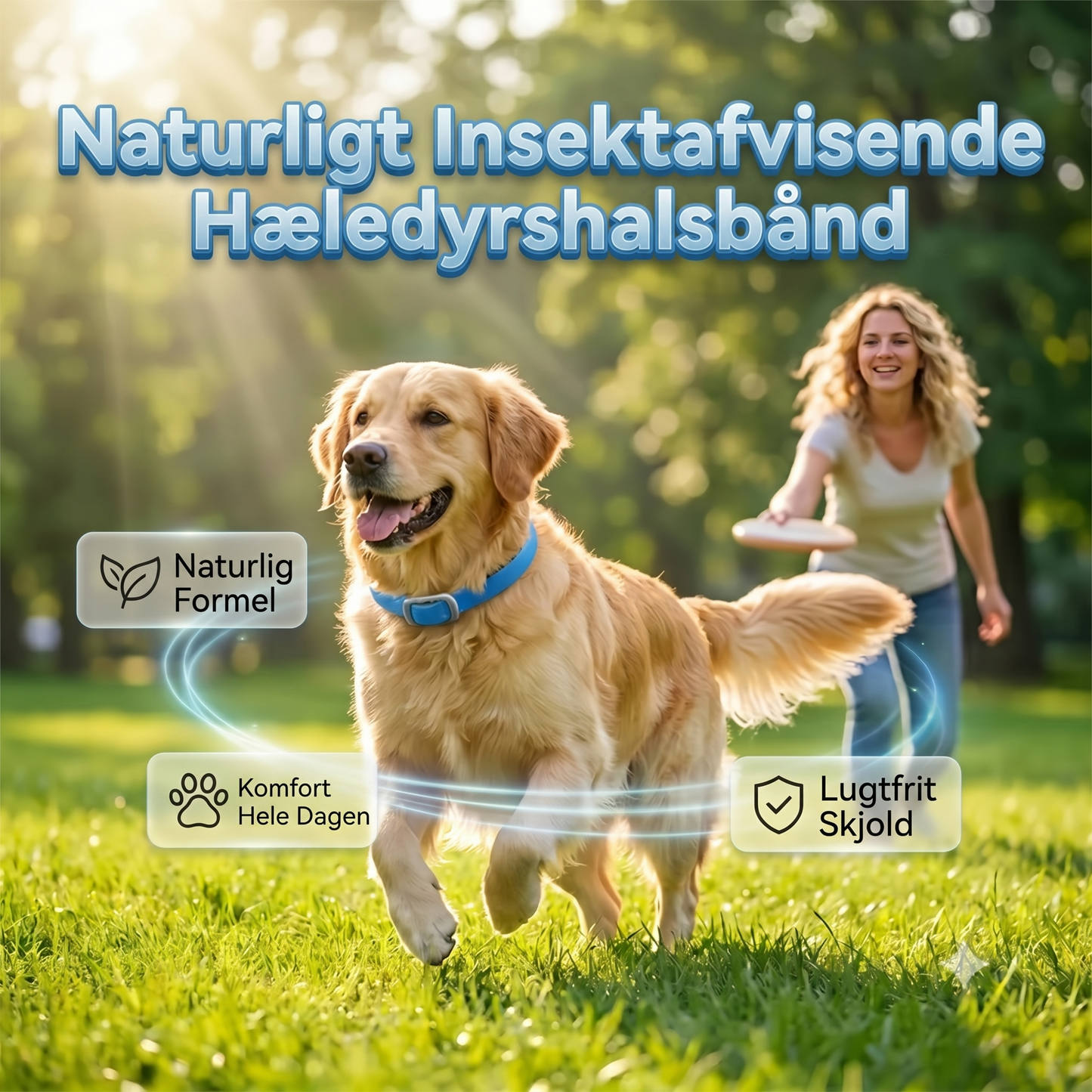 Loppe- og flåthalsbånd til kæledyr