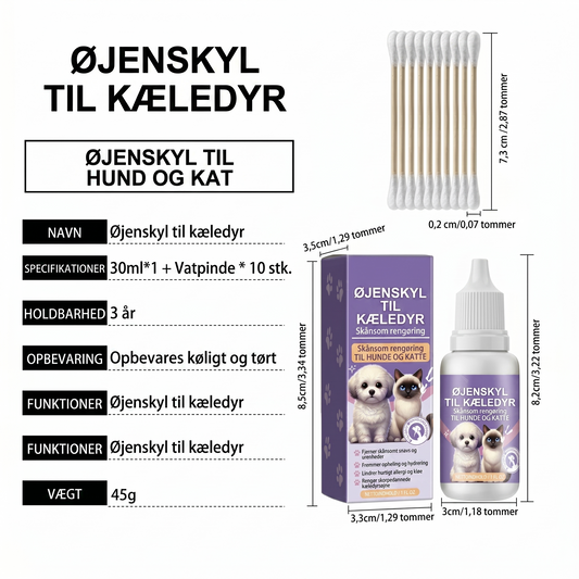 Mild øjenskyl til hunde og katte