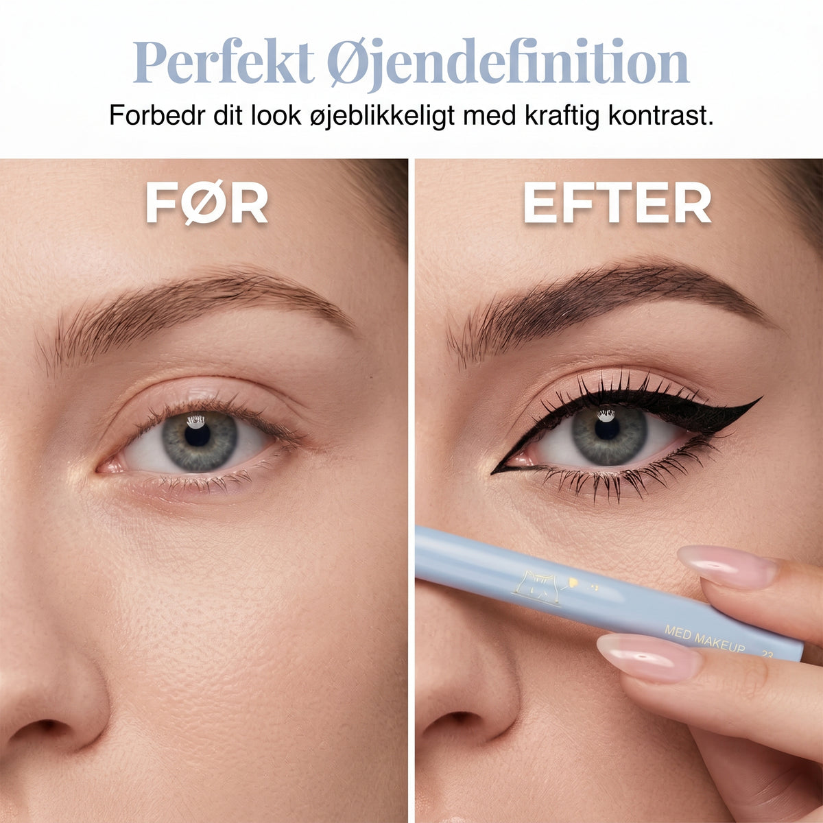 Vandfast eyelinerpen til præcise linjer