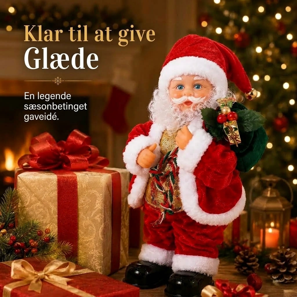 Dansende julemand med musik