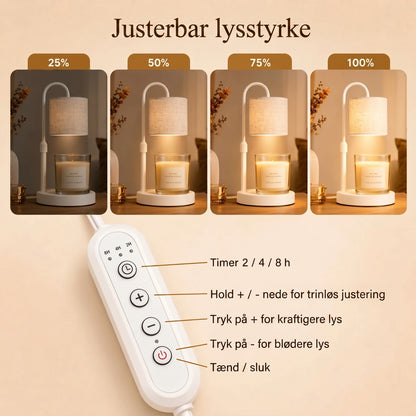 Lysvarmelampe uden åben ild
