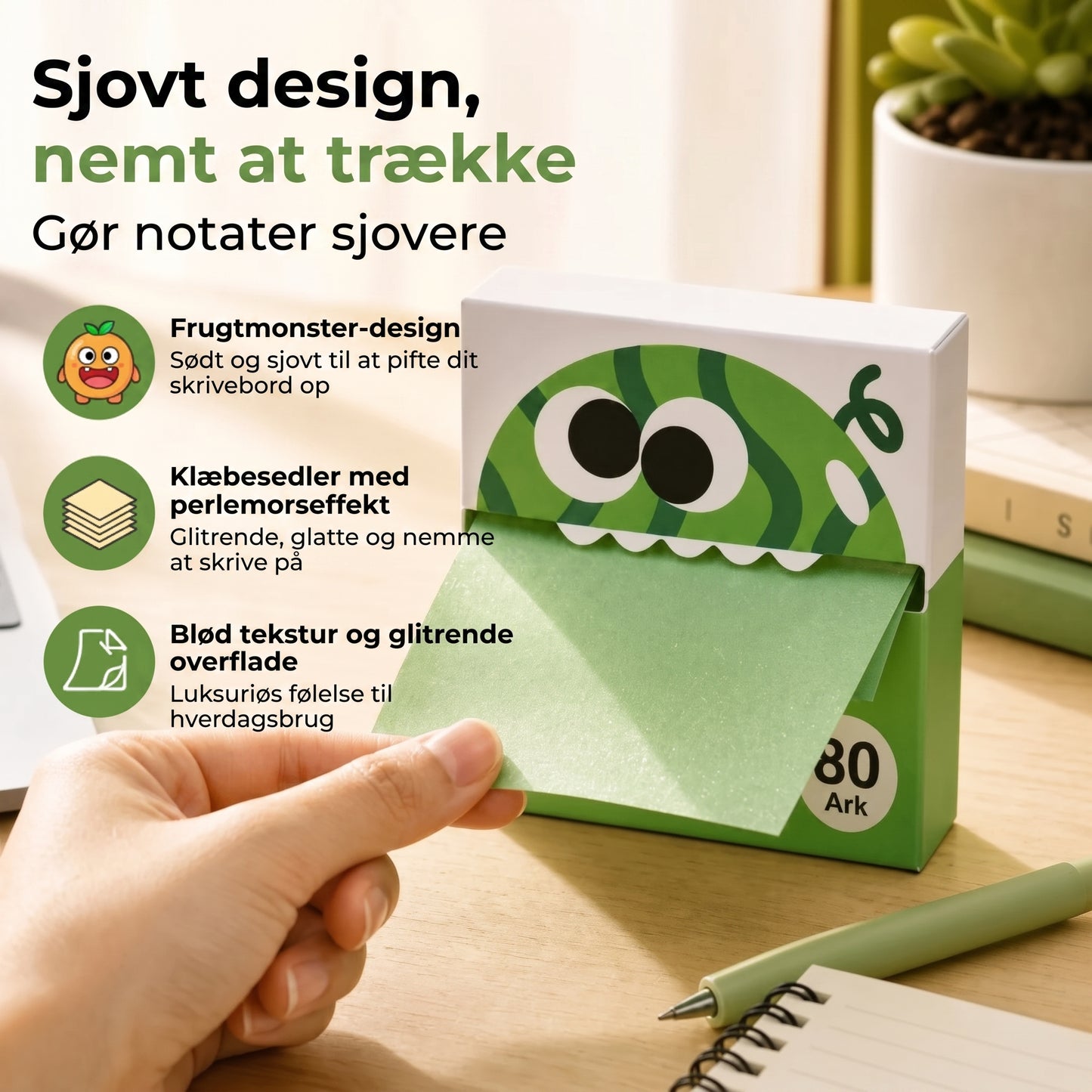 Fruitmonster pop-up sticky notes 80 ark