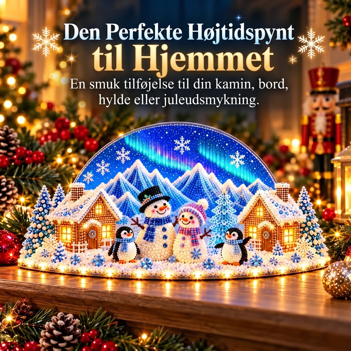 DIY vintereventyr med rhinsten og perledetaljer