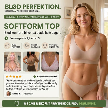 SoftForm bøjlefri bh med naturlig pasform