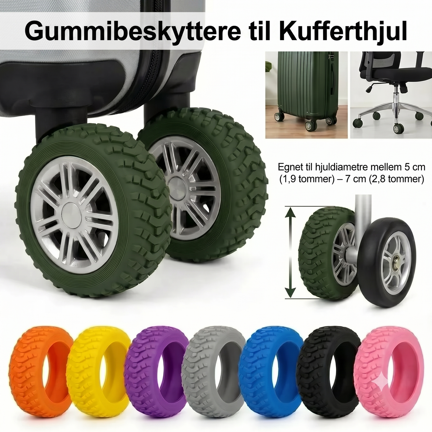 Hjulbeskyttere til kufferter