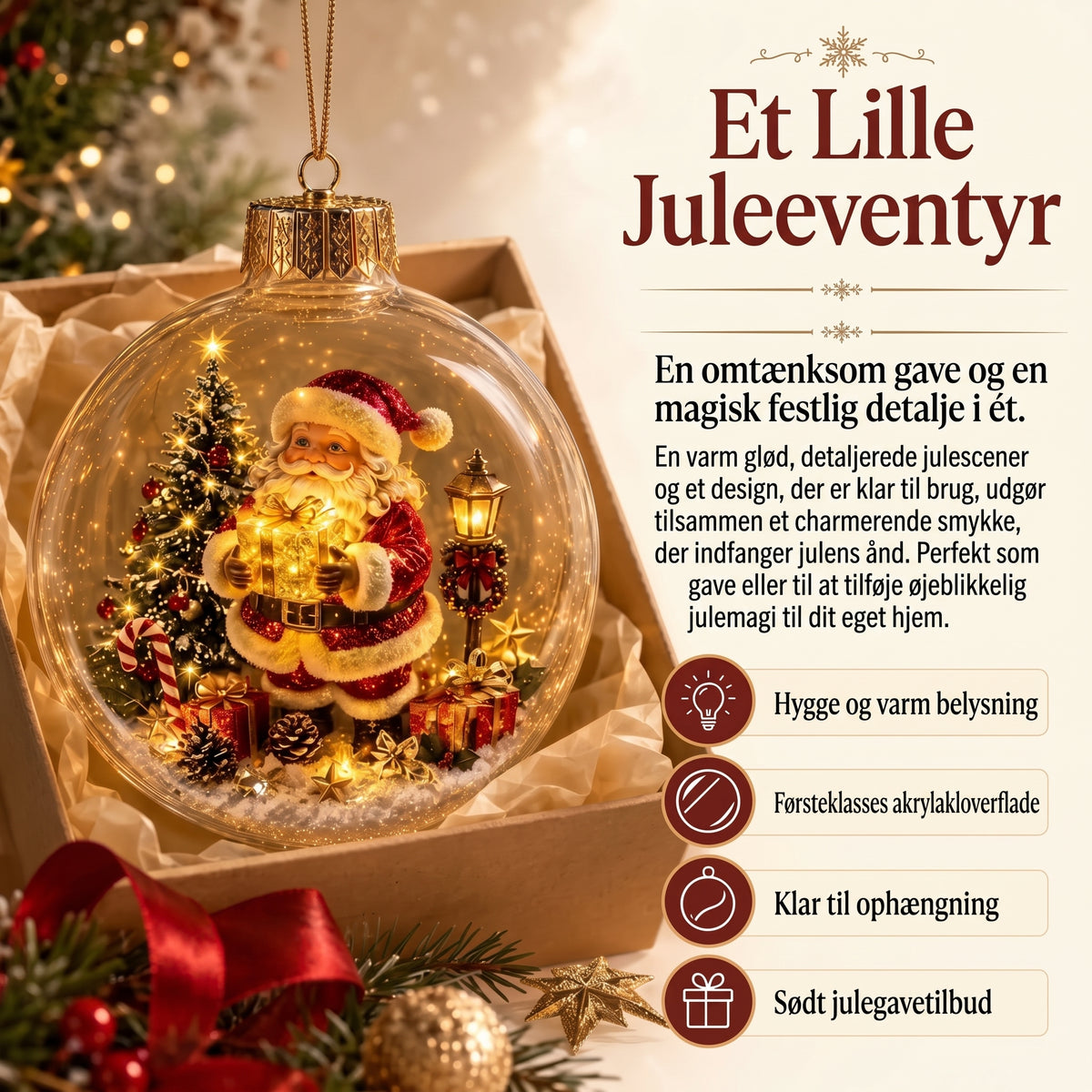 VinterMagi oplyst miniature-juledekoration