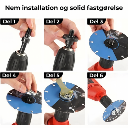 Boremaskine konverteringssæt til slibning