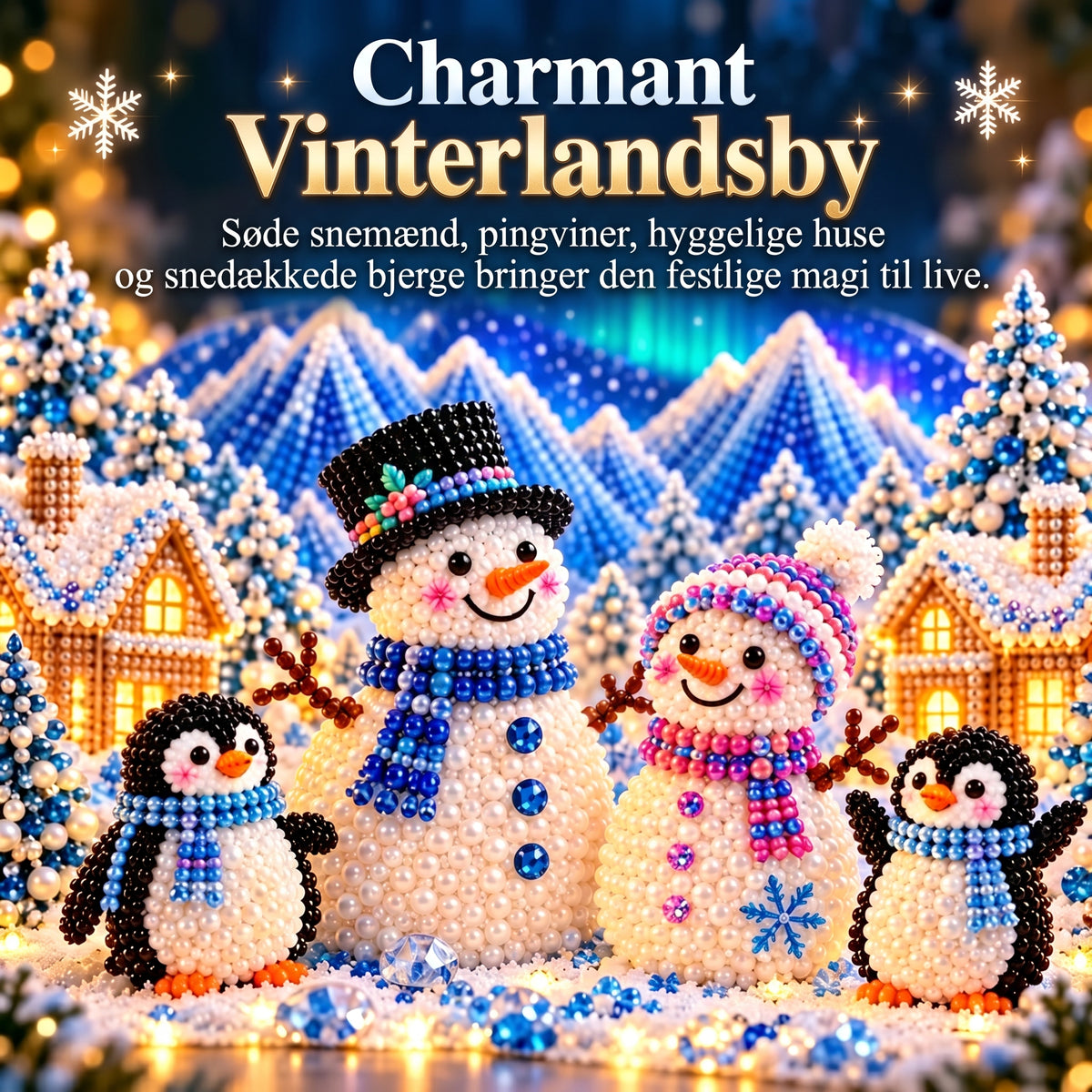 DIY vintereventyr med rhinsten og perledetaljer