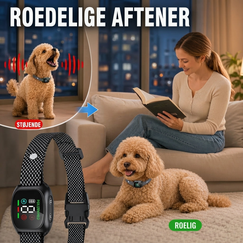 Smart anti-gø halsbånd til hunde