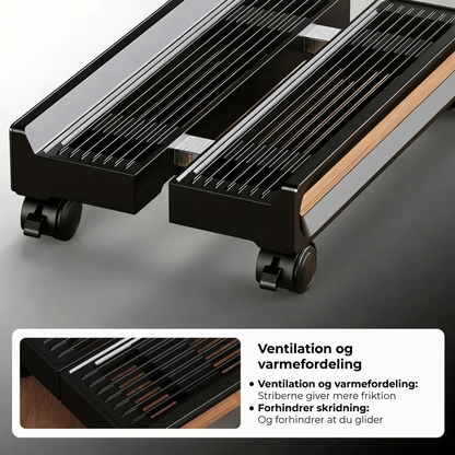 Justerbart computerstativ på hjul