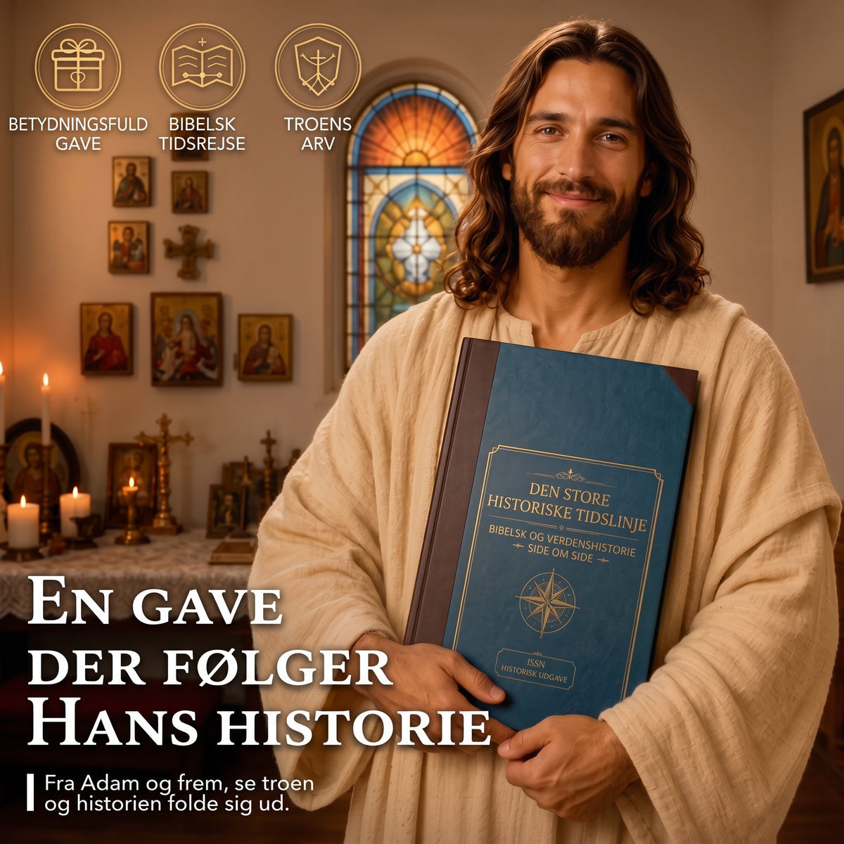 Udfoldeligt synkronologisk historisk tidslinjekort