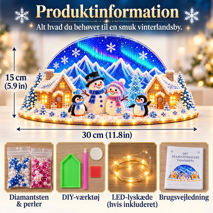 DIY vintereventyr med rhinsten og perledetaljer
