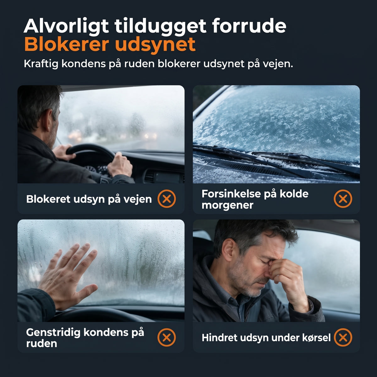 Mini bilvarmer til afdugning og afrimning af bilruder