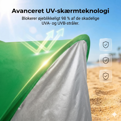 Automatisk pop-up strandtelt