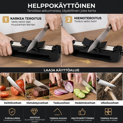Diamantknivsliber med fast slibevinkel på 20 grader