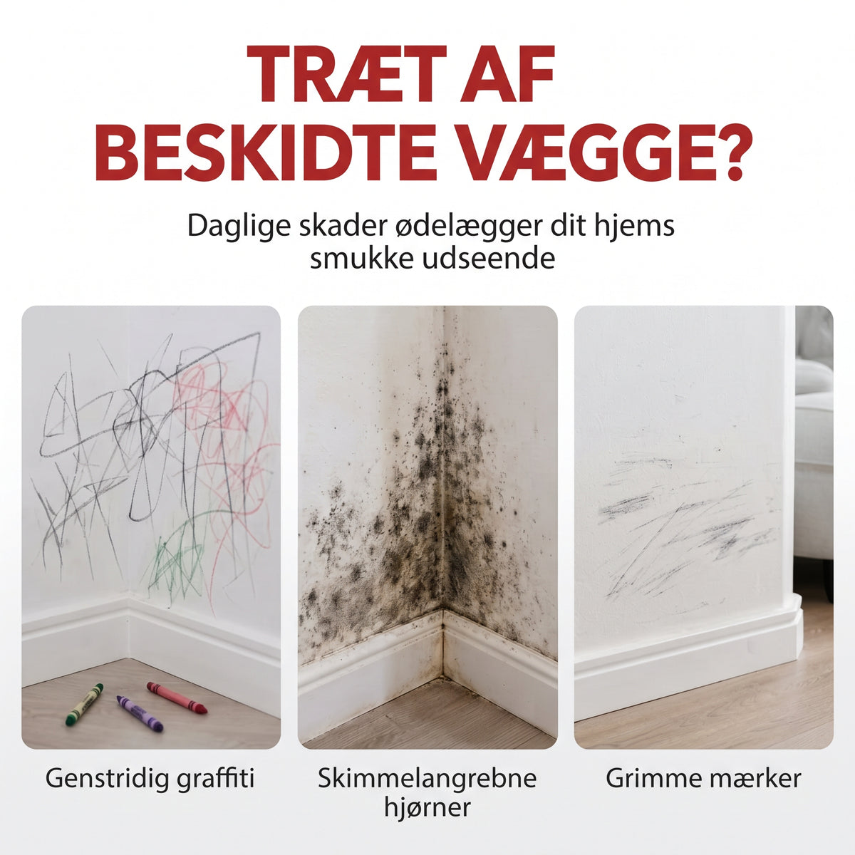Vandtæt vægreparationspasta med rulle