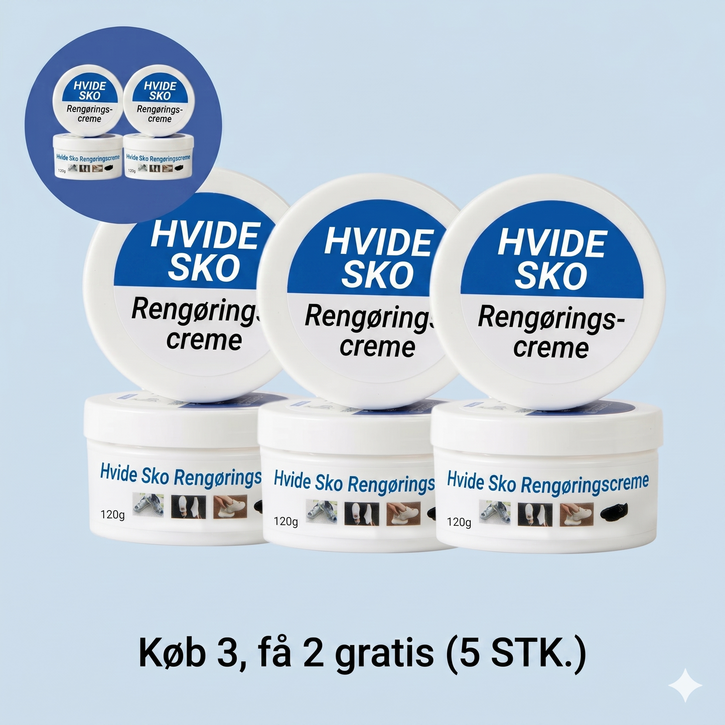 Rengøringscreme til hvide sko
