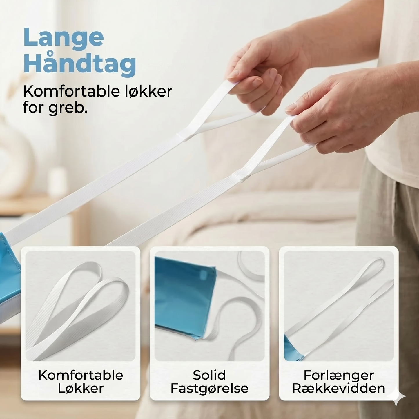 Sokkepåtrekker uden bøjning med trækløkker