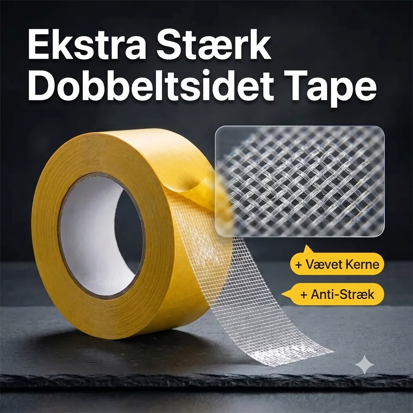Dobbeltklæbende tape