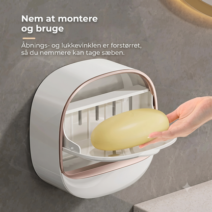 Vandtæt vægmonteret sæbeholder