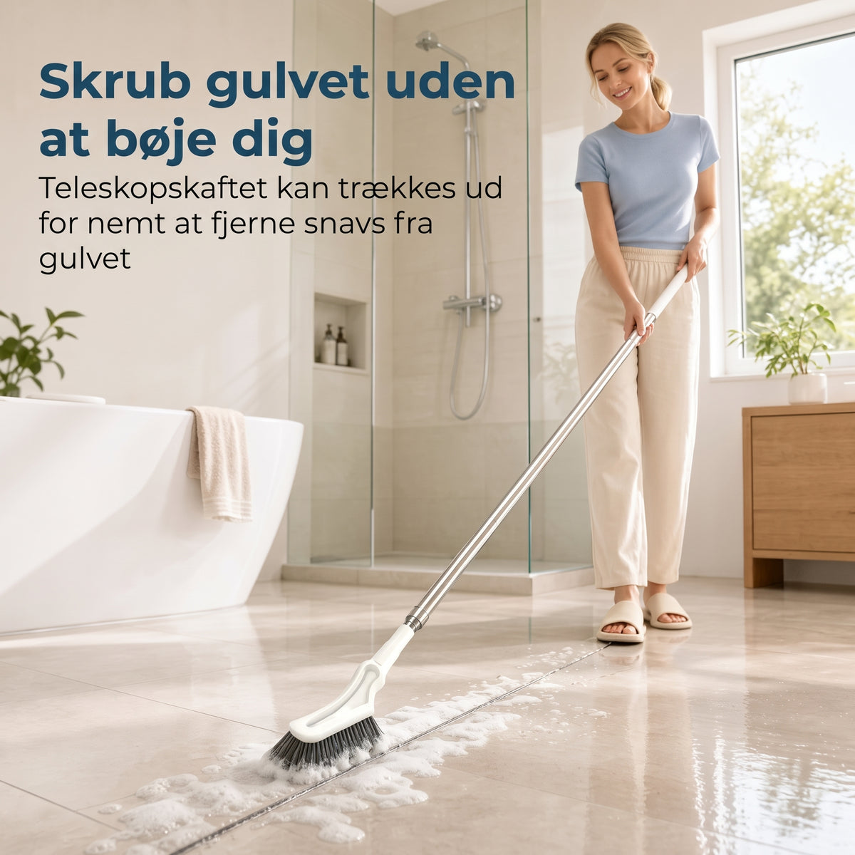 Teleskopisk fugebørste