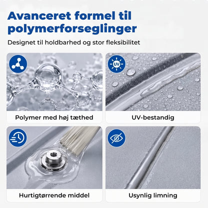 Transparent vandtæt tagtætningsmasse med pensel