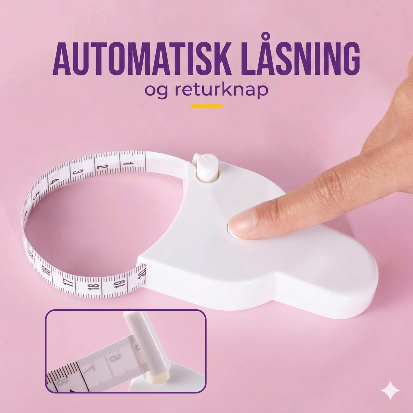 Automatisk oprulleligt målebånd