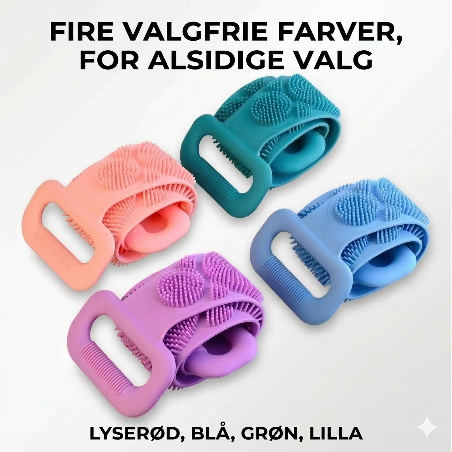 Silikone rygskrubber