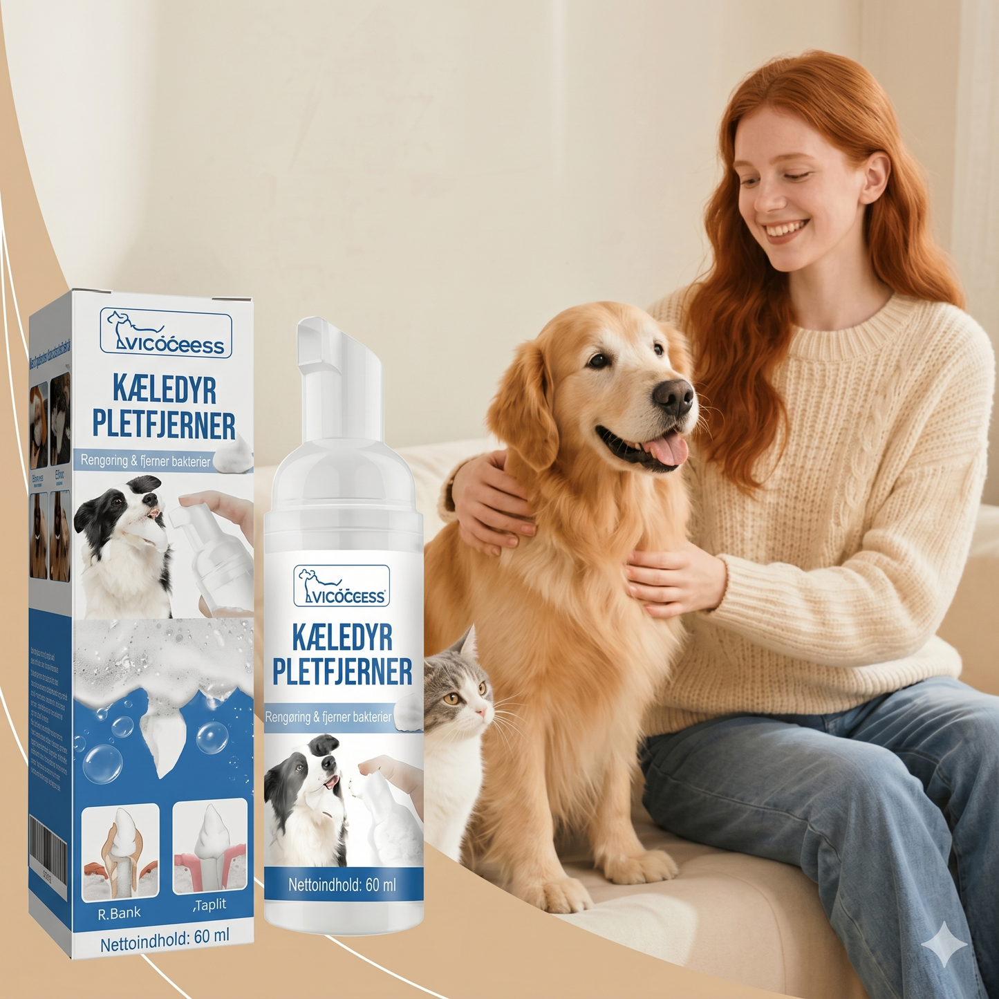 Tandstensfjerner-spray til hunde & katte