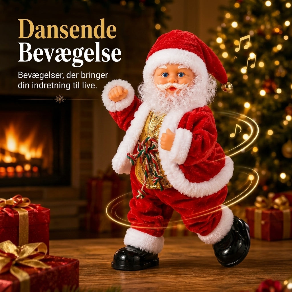 Dansende julemand med musik