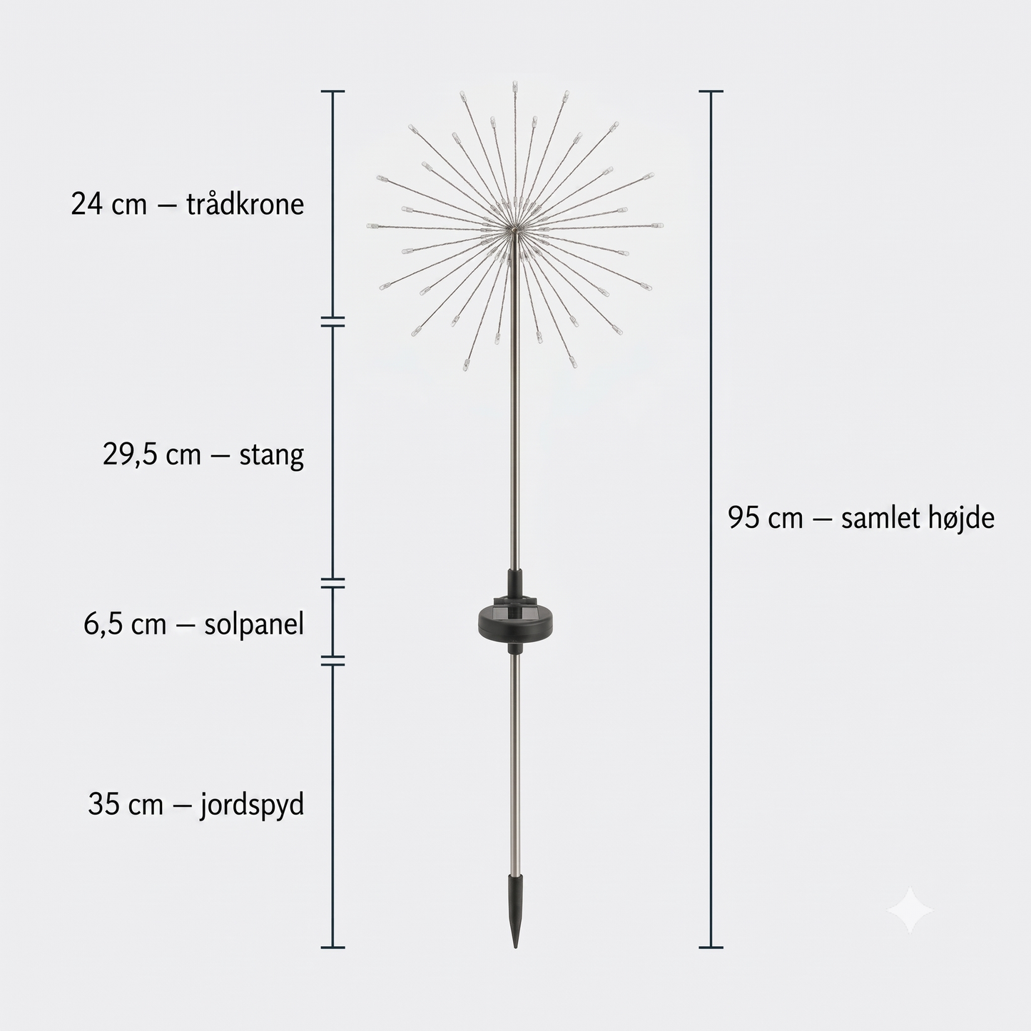 Dekorative solcellelamper