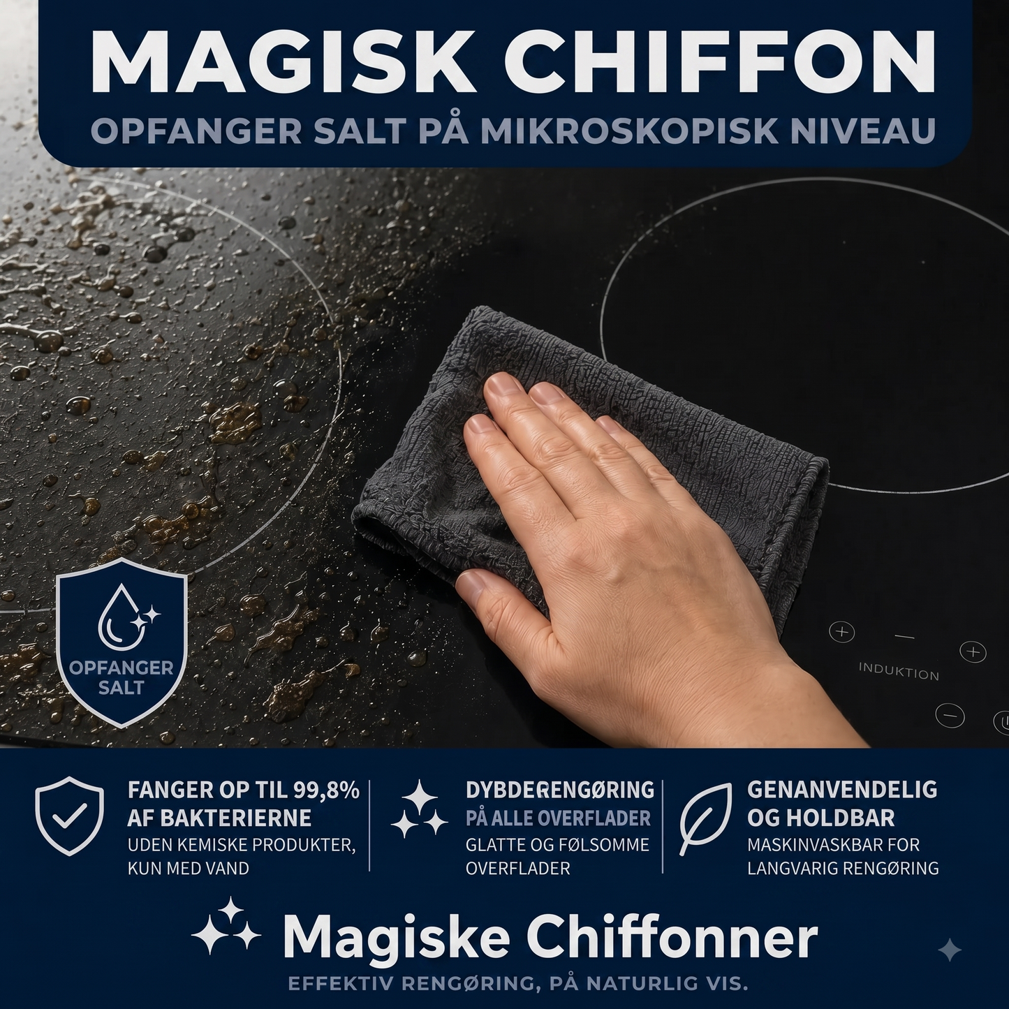 Sæt med 10 mikrofiberklude