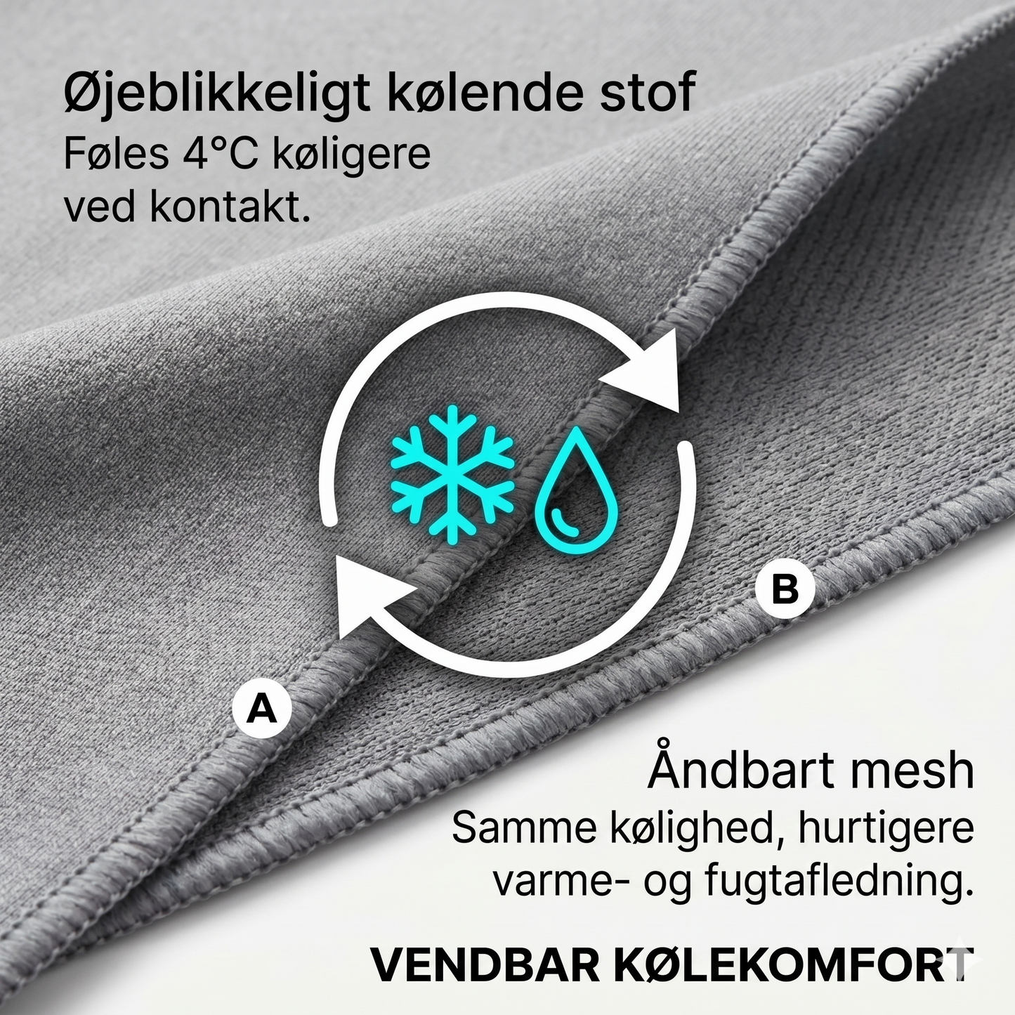 Køleteppe til varme sovere