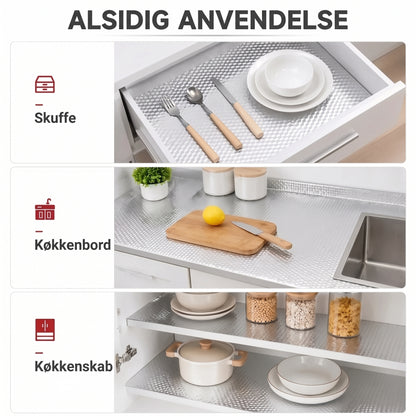 Selvklæbende aluminiumsfolie til køkken 40 x 300 cm