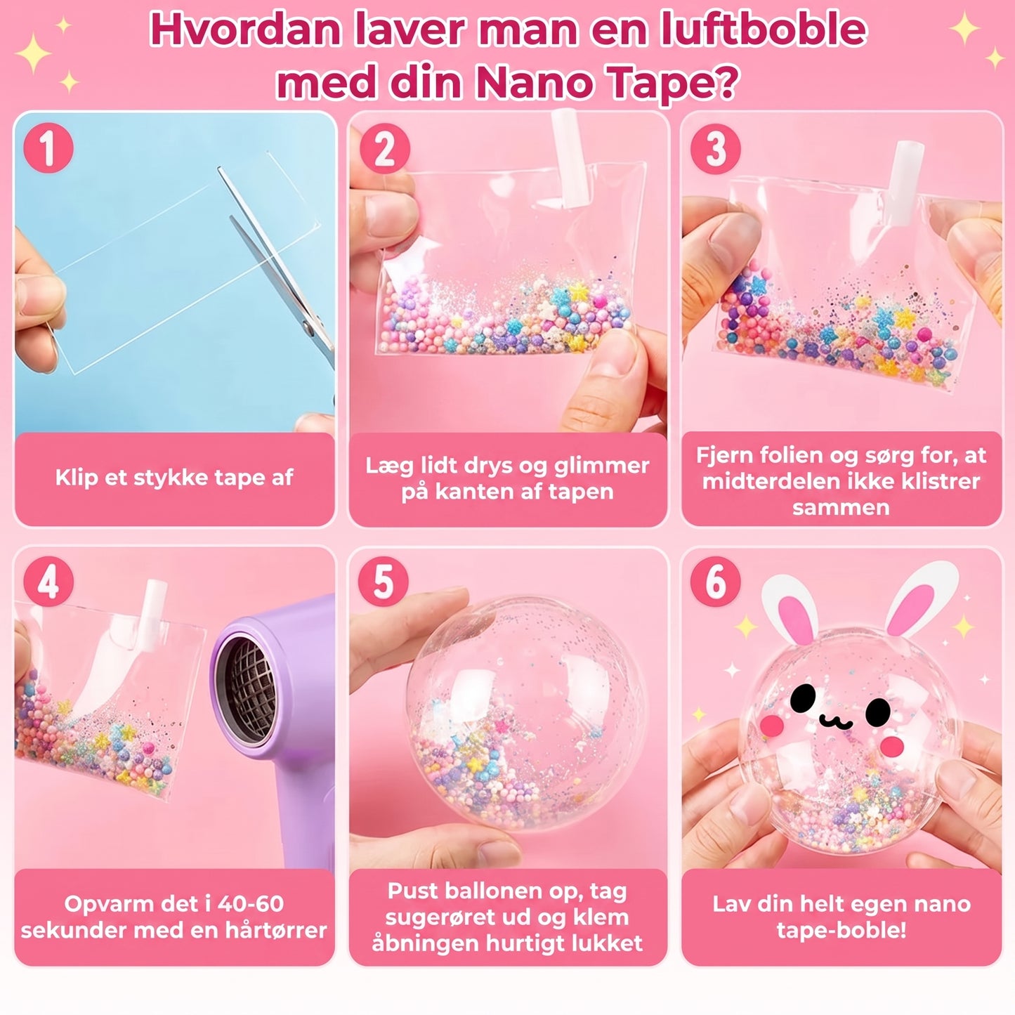 DIY Bubble Squishies hobbykit med 41 dele