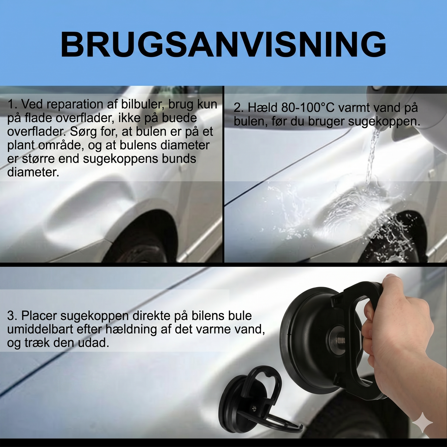 Bulefjerner-sugekopper til biler