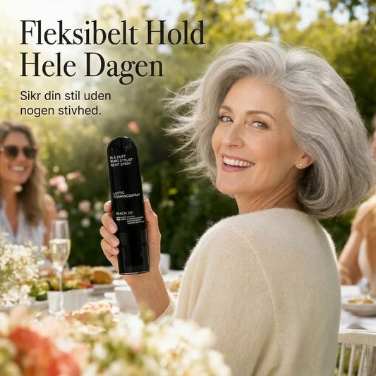 Volumengivende hårspray med ferskenduft til fint hår