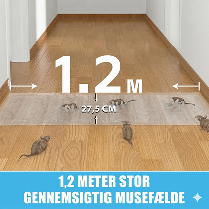 1,2 m stor gennemsigtig musefælde