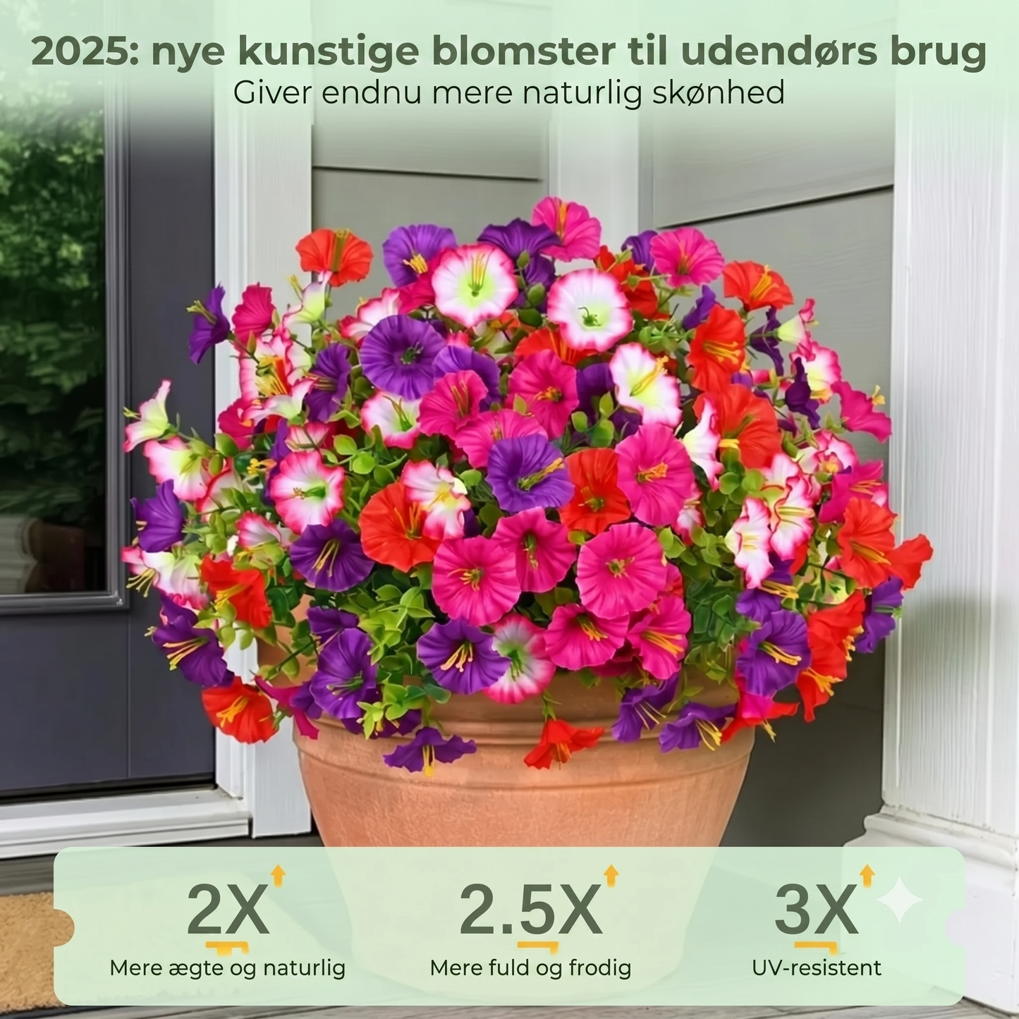 UV-bestandig kunstig petuniabuket