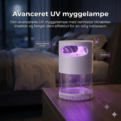 UV-myggelampe – med USB, kemikaliefri, ultrastille