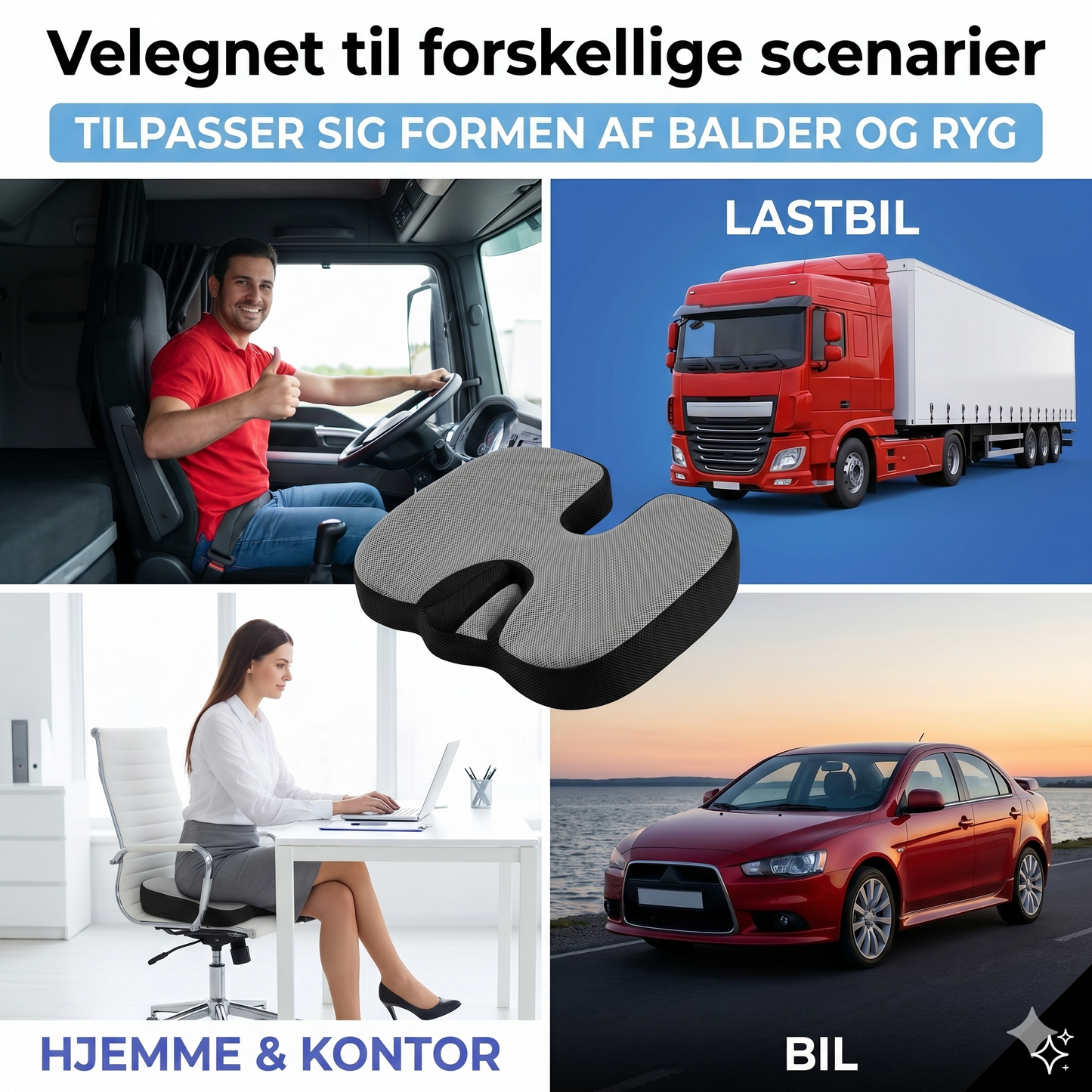 Skridsikkert sæde af hukommelsesskum