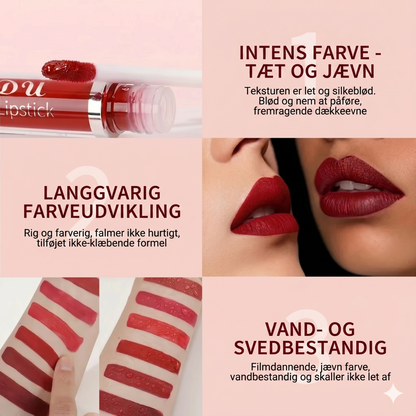 10 stk. mat, vandtæt og langtidsholdbar lipgloss