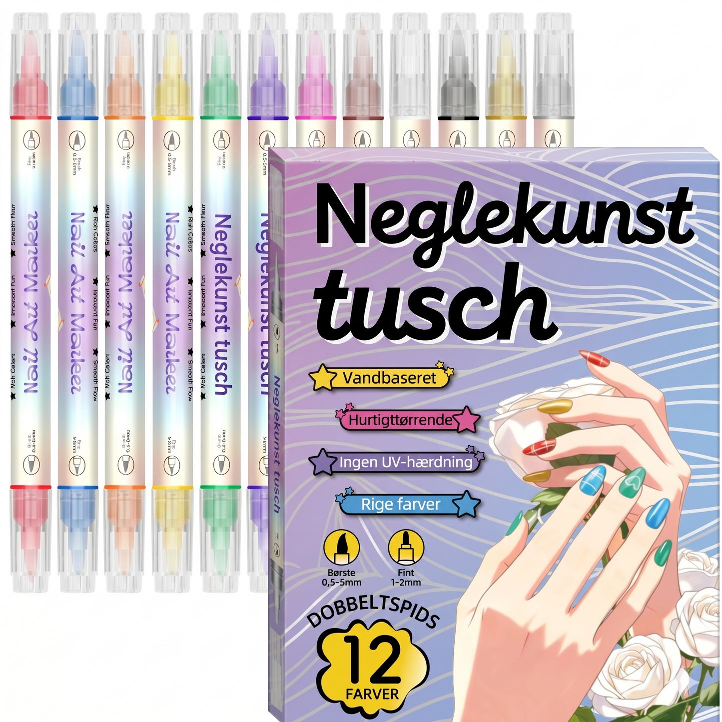 Disse dual-tip penne gør dine negle til et kunstværk