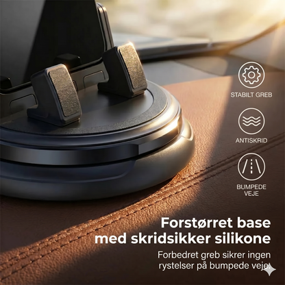 360° drejbar telefonholder til instrumentbrættet