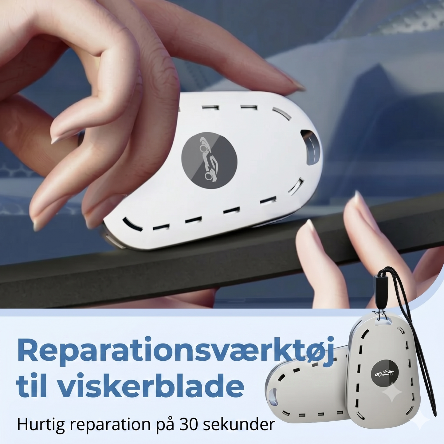 Universelt reparationsværktøj til vinduesviskere reparerer slidte gummiblade på 30 sekunder
