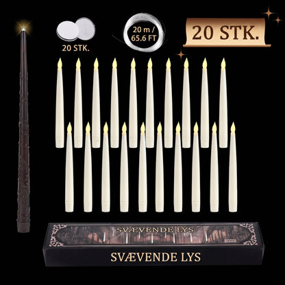 Svævende LED-lys med tryllestav