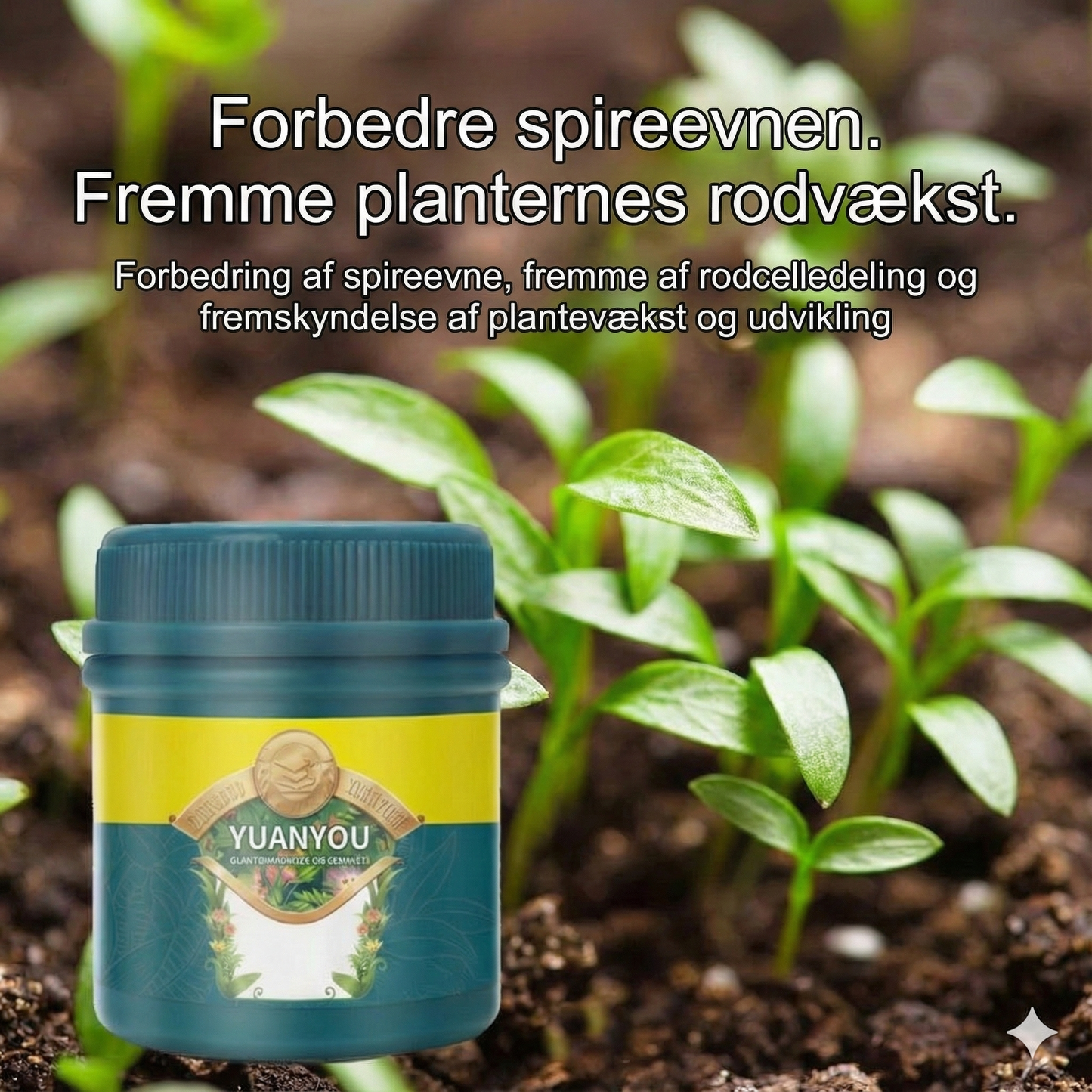 Antiklumpningsmiddel, syre- og alkalisk jordaktivator